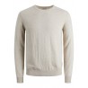 JACK & JONES Emil Let Strik - Oatmeal