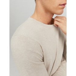 JACK & JONES Emil crew neck pullover - Oatmeal
