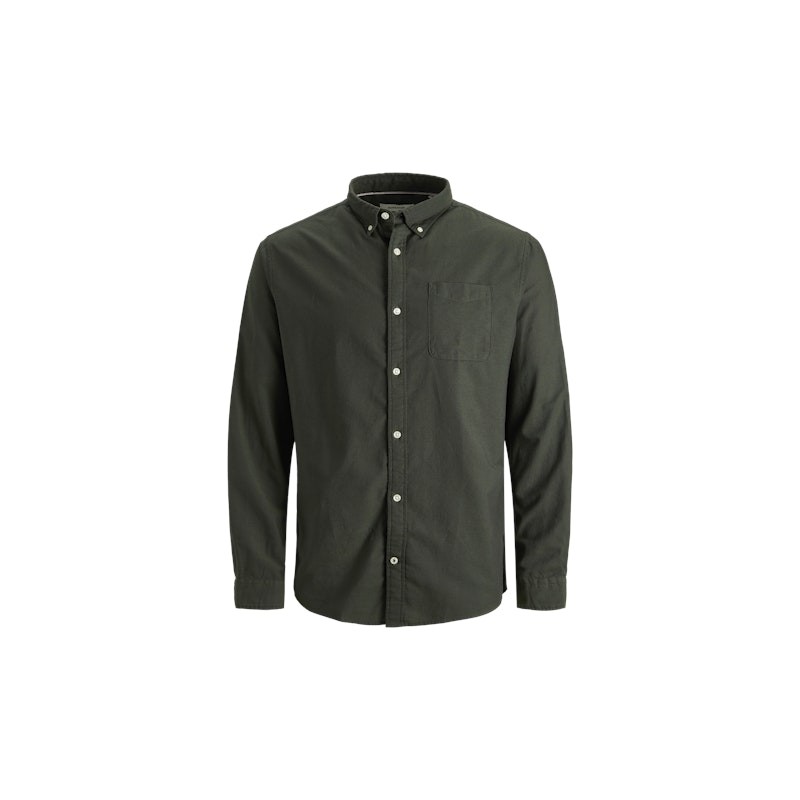 JACK & JONES Plus Size Oxford Langærmet Skjorte - Forest Night