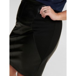 ONLY CARMAKOMA Bea Faux Læder Blyant Nederde