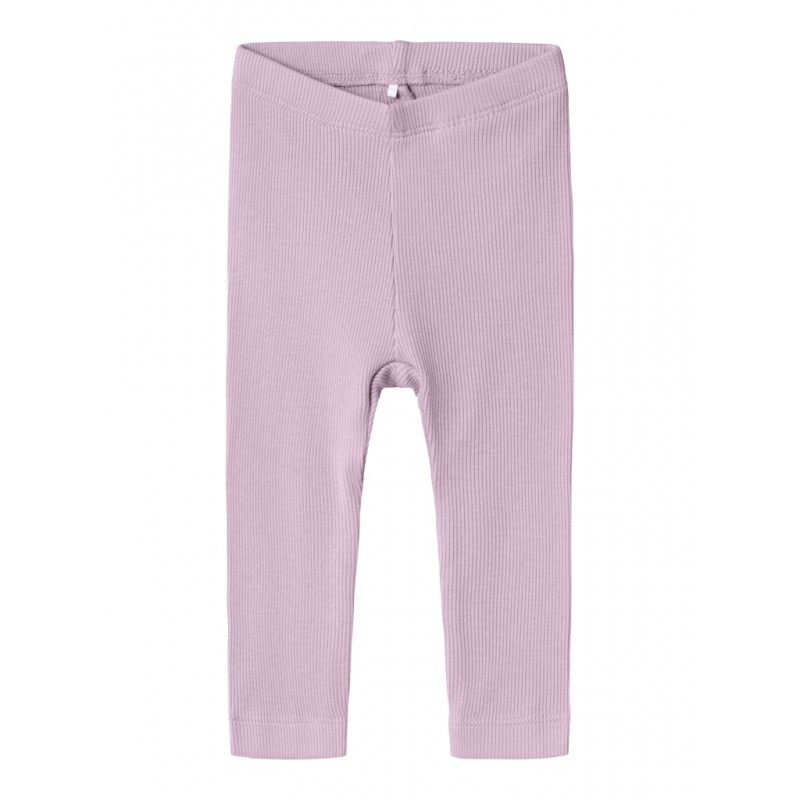 NAME IT Mini Rib Leggings - Winsome Orchid