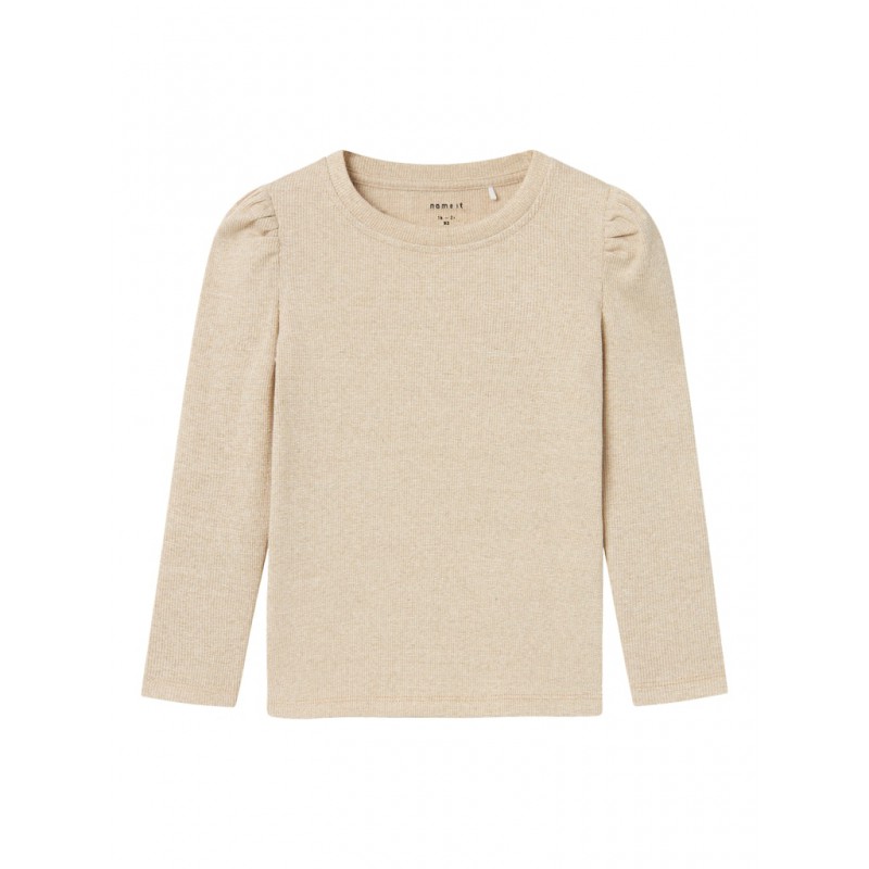 NAME IT Mini Siclo L/S Bluse - Gilded Beige