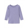 NAME IT Mini L/S Rib Bluse - Heirloom Lilac