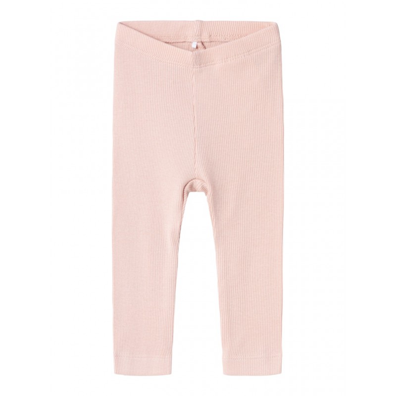 NAME IT Baby Rib Leggings - Sepia Rose