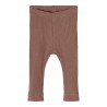 NAME IT Baby Rib Leggings - Cognac Melange