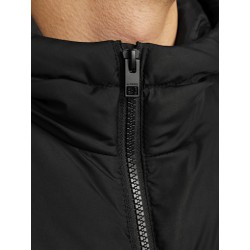 JJ Rebel Logo Lang Puffer Jakke - Sort