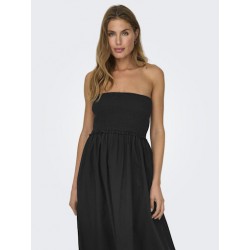 ONLY Claudia Smock Tube Dress - Sort