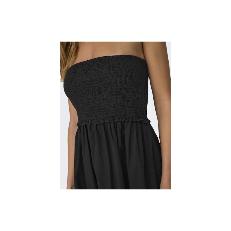 ONLY Claudia Smock Tube Dress - Sort