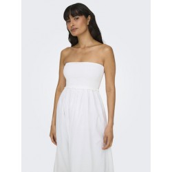 ONLY Claudia Smock Tube Dress - Hvid
