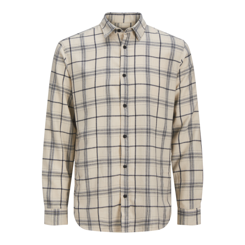 JACK & JONES Jrebchase Check Shirt Langærmet - Moonbeam