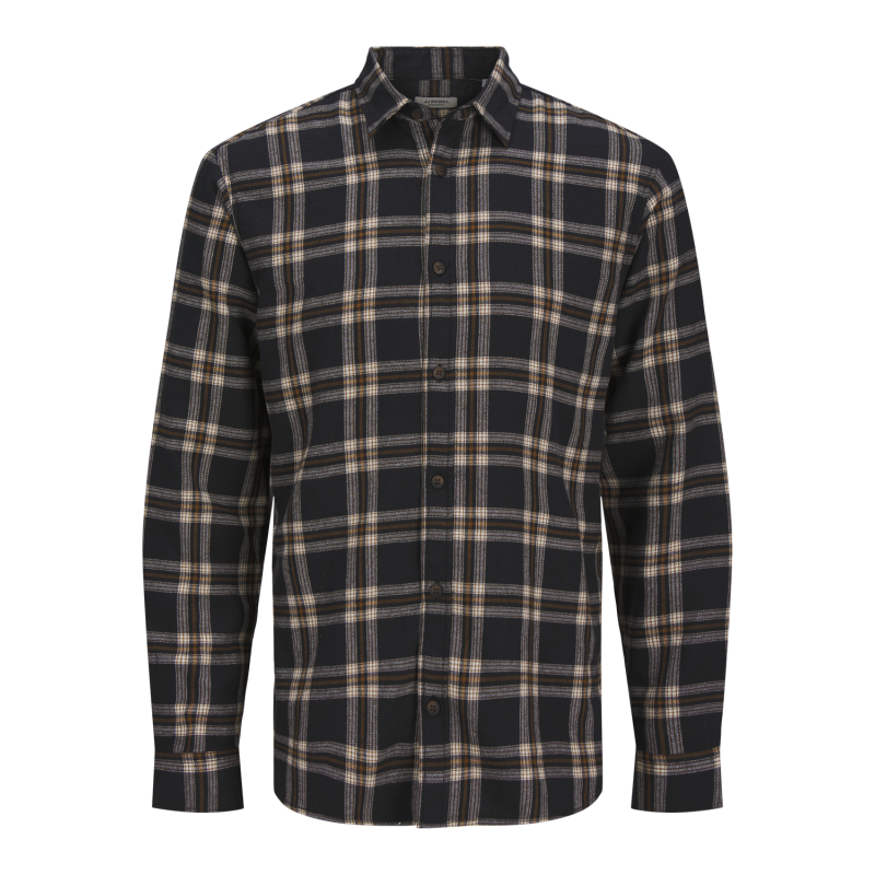 JACK & JONES Jrebchase Check Shirt Langærmet - Sort