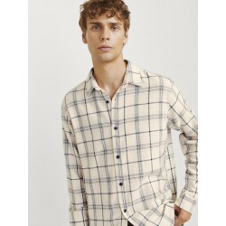 JJ Rebel Chase Ternet L/S Skjorte - Moonbeam