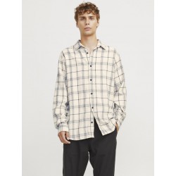 JJ Rebel Chase Ternet L/S Skjorte - Moonbeam