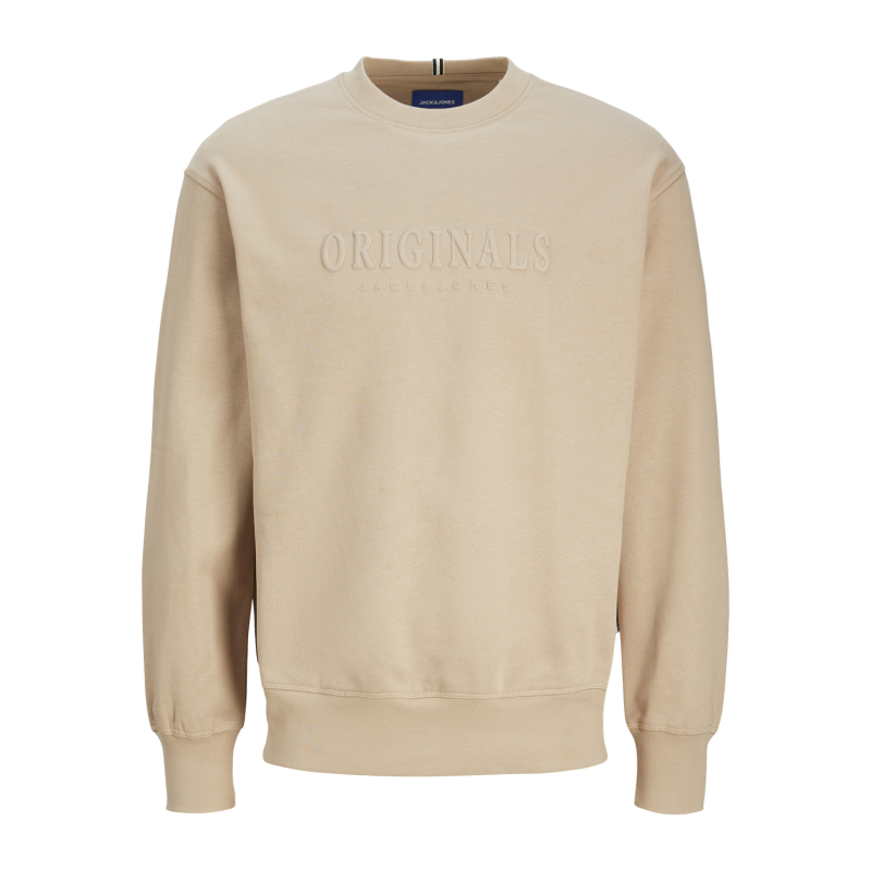 JACK & JONES Jorfrederiksberg Sweat Crew Neck - Humus