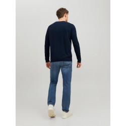 JACK & JONES Emil crew neck pullover - Navy Blazer