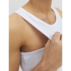 JACK & JONES Basic Tanktop 2-Pak - Hvid