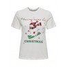 ONLY X-MAS T-shirt - Cloud Dancer