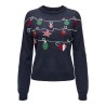 ONLY Xmas Strikket Julesweater - Night Sky