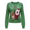 ONLY Xmas Strikket Julesweater - Green Jacket