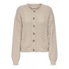 JDY Sigrid Life Kabelstrik Cardigan - Cement