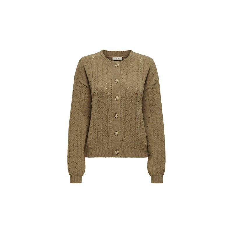 JDY Sigrid Life Kabelstrik Cardigan - Malt Ball