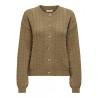 JDY Sigrid Life Kabelstrik Cardigan - Malt Ball