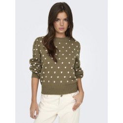 JDY Sigrid Life Puff Strik - Malt Ball