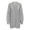 JDY Zoey Life Stitch Strikket Cardigan - Light Grey Melange