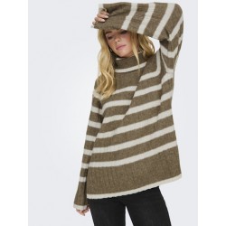 JDY Miley Stribet Striktrøje - Malt Ball