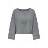 JDY Rue Life Strik Trøje - Medium Grey Melange