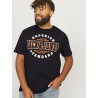 JACK & JONES Plus Size logo T-shirt - Sort