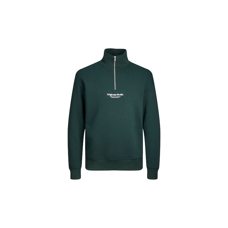 JACK & JONES Vesterbro Sweatshirt Kvart Lynlås - Magical Forest