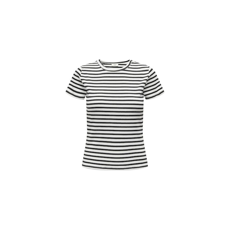 JDY Solar Top - Cloud Dancer / Black Stripes