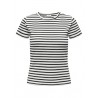 JDY Solar Top - Cloud Dancer / Black Stripes