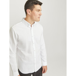 JJ REBEL Oscar L/S Skjorte - Hvid