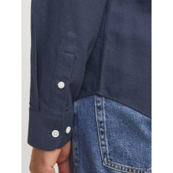 JJ REBEL Oscar L/S Skjorte - Navy Blazer