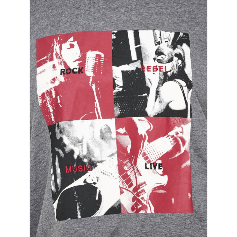 ONLY CARMAKOMA Jimina Life T-shirt - Magnet ONLY CARMAKOMA Jimina Life T-shirt - Magnet