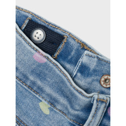 NAME IT Mini Bella Mom Shaped Jeans - Medium Blue Denim