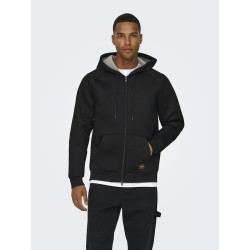 ONLY & SONS Bobbey Scuba Sweatshirt - Sort