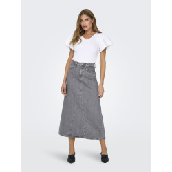 ONLY Olivia Denim Nederdel - Grey Denim