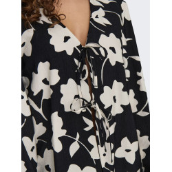 JDY Silas Tie Top Vævet - Sort