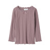 NAME IT Mini Freda L/S Slim Bluse - Elderberry