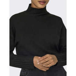 ONLY Gabriel L/S Højhalset Strik - Sort