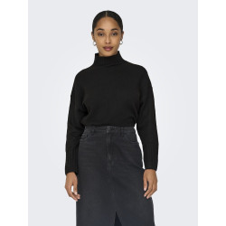 ONLY Gabriel L/S Højhalset Strik - Sort