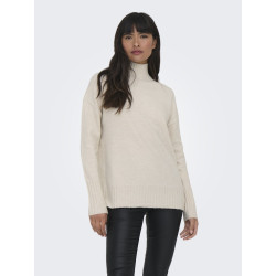 ONLY Gabriel L/S Højhalset Strik - Pumice Stone