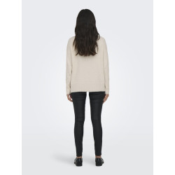 ONLY Gabriel L/S Højhalset Strik - Pumice Stone
