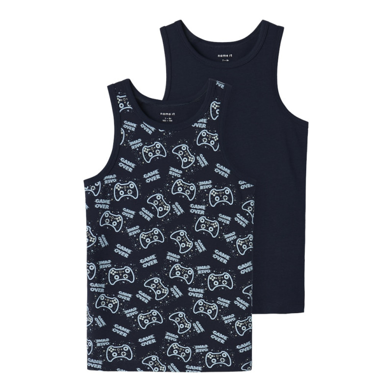 NAME IT Kids Tank Top 2-Pak - Dark Sapphire