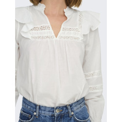 ONLY Julia Life Bluse - Cloud Dancer