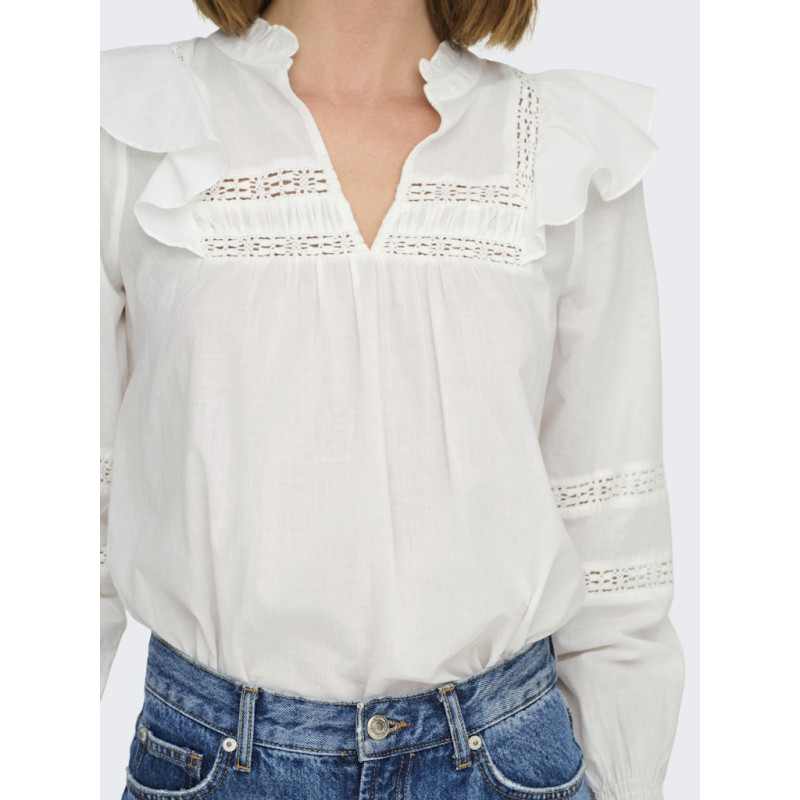 ONLY Julia Life Bluse - Cloud Dancer