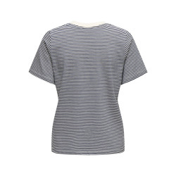 JDY Pisa S/S Print Top - Cloud Dancer / Stribet Sky Captain JDY Pisa S/S Print Top - Cloud Dancer / Stribet Sky Captain